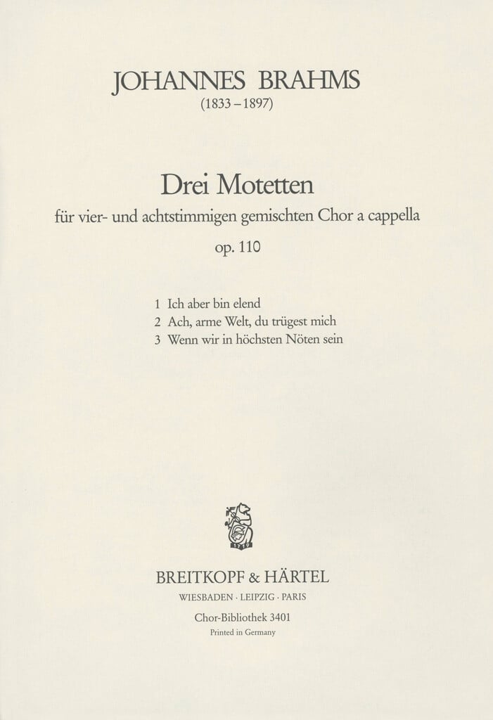 3 Motetten op. 110
